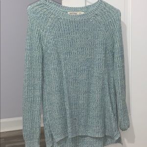 teal sweater
